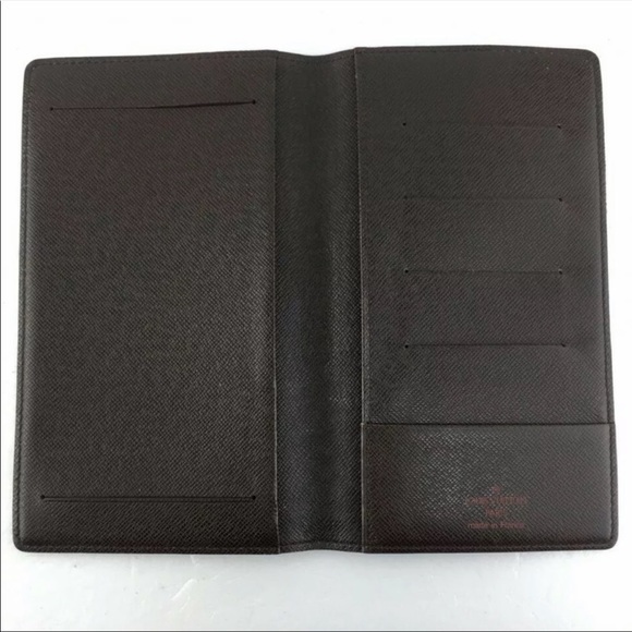 AUTHENTIC LOUIS VUITTON BRAZZA WALLET DAMIER EBENE - Picture 4 of 8